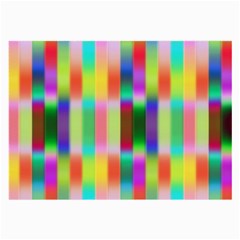 Multicolored Irritation Stripes Large Glasses Cloth by designworld65