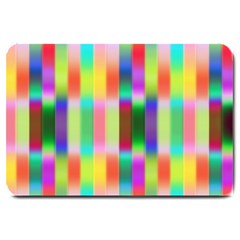 Multicolored Irritation Stripes Large Doormat  by designworld65