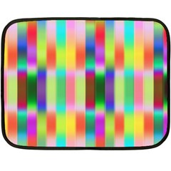 Multicolored Irritation Stripes Fleece Blanket (mini) by designworld65