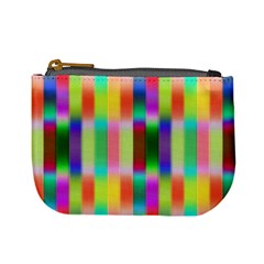 Multicolored Irritation Stripes Mini Coin Purses by designworld65