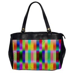 Multicolored Irritation Stripes Office Handbags by designworld65