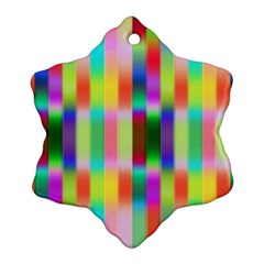 Multicolored Irritation Stripes Ornament (snowflake)