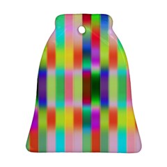 Multicolored Irritation Stripes Ornament (bell)