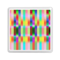 Multicolored Irritation Stripes Memory Card Reader (square)  by designworld65