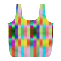 Multicolored Irritation Stripes Full Print Recycle Bags (l)  by designworld65