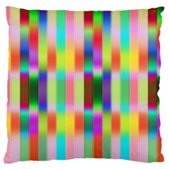 Multicolored Irritation Stripes Standard Flano Cushion Case (one Side) by designworld65