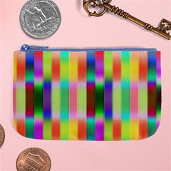 Multicolored Irritation Stripes Large Coin Purse