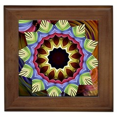 Love Energy Mandala Framed Tiles by designworld65