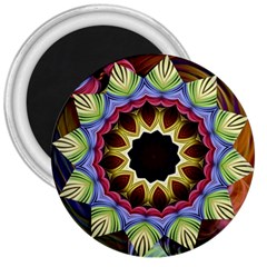 Love Energy Mandala 3  Magnets by designworld65