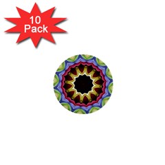 Love Energy Mandala 1  Mini Buttons (10 Pack) 