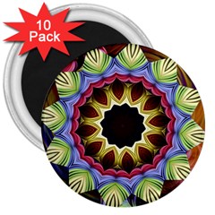 Love Energy Mandala 3  Magnets (10 Pack)  by designworld65