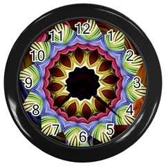 Love Energy Mandala Wall Clocks (black) by designworld65