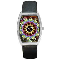 Love Energy Mandala Barrel Style Metal Watch by designworld65