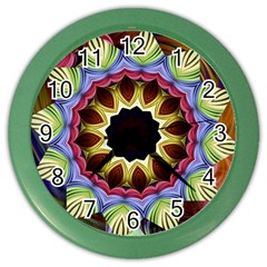 Love Energy Mandala Color Wall Clocks by designworld65