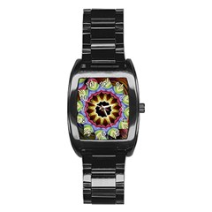 Love Energy Mandala Stainless Steel Barrel Watch by designworld65