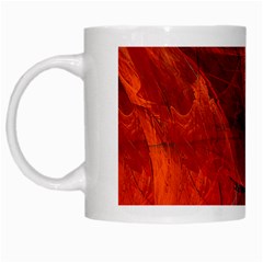 Swirly Love In Deep Red White Mugs by designworld65