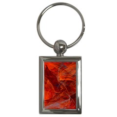 Swirly Love In Deep Red Key Chains (rectangle)  by designworld65