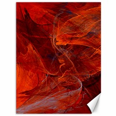 Swirly Love In Deep Red Canvas 36  X 48   by designworld65