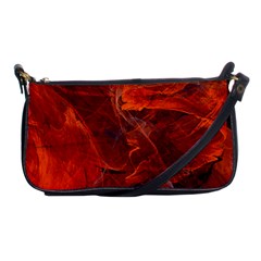 Swirly Love In Deep Red Shoulder Clutch Bags by designworld65