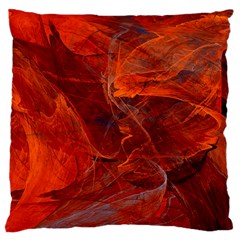 Swirly Love In Deep Red Standard Flano Cushion Case (one Side) by designworld65