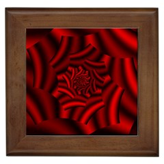 Metallic Red Rose Framed Tiles by designworld65