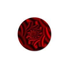 Metallic Red Rose Golf Ball Marker (4 Pack) by designworld65