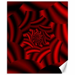 Metallic Red Rose Canvas 8  X 10  by designworld65