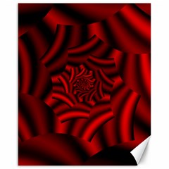 Metallic Red Rose Canvas 16  X 20  