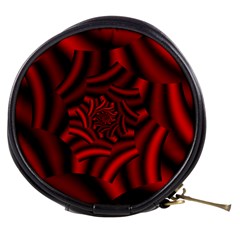 Metallic Red Rose Mini Makeup Bags