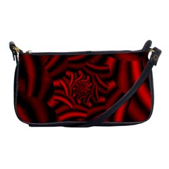 Metallic Red Rose Shoulder Clutch Bags by designworld65