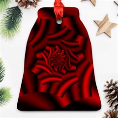 Metallic Red Rose Bell Ornament (two Sides)