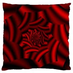 Metallic Red Rose Standard Flano Cushion Case (one Side) by designworld65