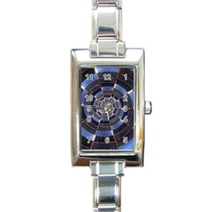 Midnight Crazy Dart Rectangle Italian Charm Watch by designworld65