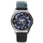 Midnight Crazy Dart Round Metal Watch Front