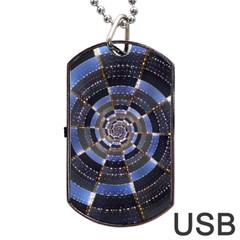 Midnight Crazy Dart Dog Tag Usb Flash (one Side) by designworld65