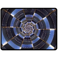 Midnight Crazy Dart Double Sided Fleece Blanket (large)  by designworld65