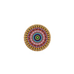 Peaceful Mandala 1  Mini Buttons