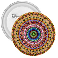 Peaceful Mandala 3  Buttons