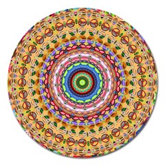 Peaceful Mandala Magnet 5  (round)