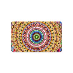 Peaceful Mandala Magnet (name Card) by designworld65