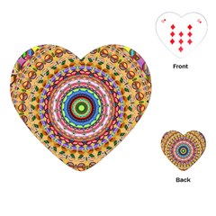 Peaceful Mandala Playing Cards (heart) 