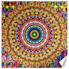 Peaceful Mandala Canvas 12  X 12   by designworld65