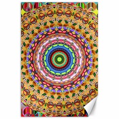 Peaceful Mandala Canvas 24  X 36  by designworld65