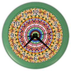 Peaceful Mandala Color Wall Clocks