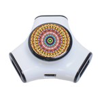 Peaceful Mandala 3-Port USB Hub Front