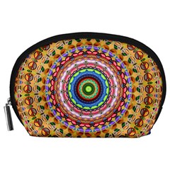 Peaceful Mandala Accessory Pouches (large)  by designworld65