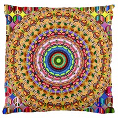 Peaceful Mandala Standard Flano Cushion Case (one Side) by designworld65