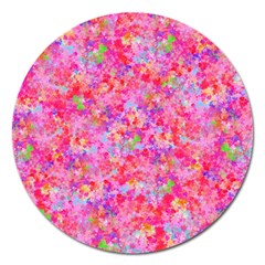 The Big Pink Party Magnet 5  (round) by designworld65