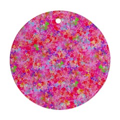 The Big Pink Party Round Ornament (two Sides)