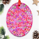 The Big Pink Party Oval Filigree Ornament (Two Sides) Back